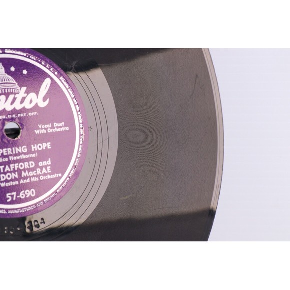 Jo Stafford, Gordon MacRae - Whispering Hope 1949 Polka 10" 78 rpm Record 57-690 - Picture 8 of 16